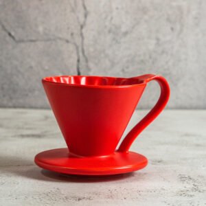 V60 dripper cerámica rojo 1-2 tazas