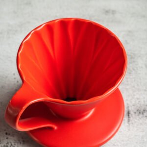 V60 dripper cerámica rojo 1-2 tazas