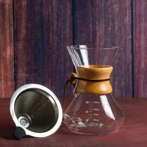 Cafetera chemex diamante con filtro de metal 600 ml