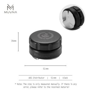 Distribuidor Antideslizante 3 Remos 51mm negro, Serie ABS, MUVNA
