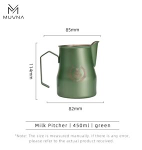 Jarra para Latte Art 450 ml Pico de Halcón Verde | MUVNA