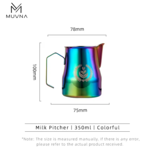 Jarra para Latte Art 350 ml Pico de Halcón Multicolor | MUVNA