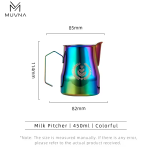 Jarra para Latte Art 350 ml Pico de Halcón Multicolor | MUVNA