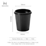 Taza Dosificadora Café 58mm Aluminio Negro | MUVNA_5