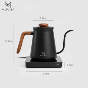 Hervidor Eléctrico Cuello de Cisne 600ml Control Temperatura MUVNA