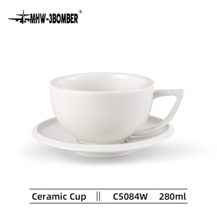 Taza Cappuccino 280 ml Blanca con Plato MHW-3BOMBER