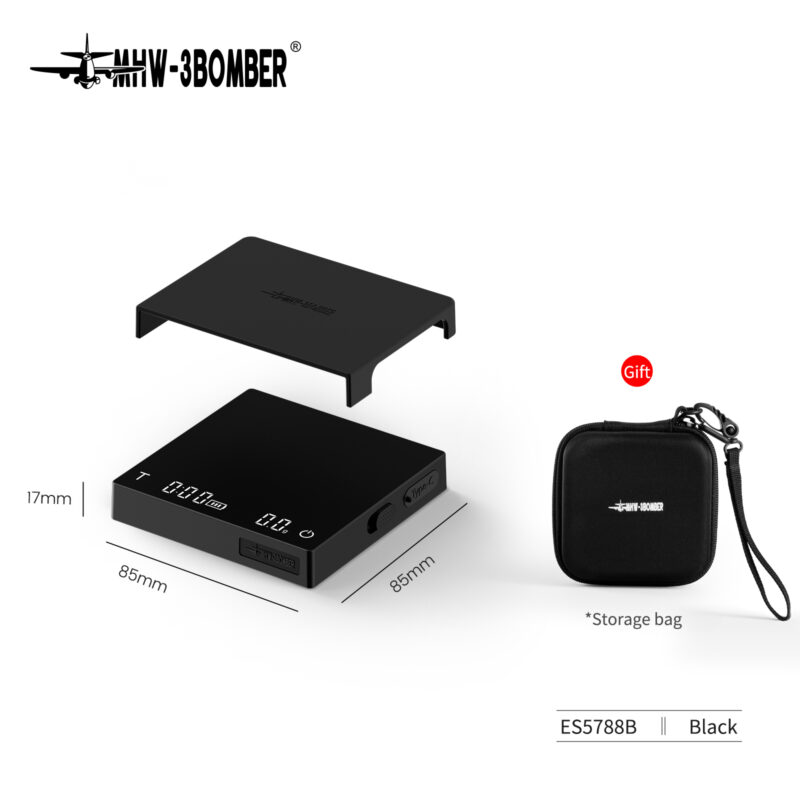 Balanza para café 0.1g portátil Cube 3.0 Micro MHW-3Bomber