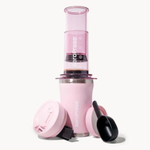 Aeropress Go Plus Rosa Cafetera Portátil 3 en 1