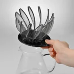 HARIO V60 Suiren Dripper 02 Negro Método de Goteo Tienda Barista (4)