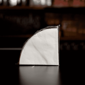 Filtro de papel V60 tamaño 02 con forma cónica acanalada y pliegue latera