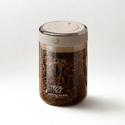Frasco de vidrio para café fresco con válvula de doble modo y sellado hermético 1100ml