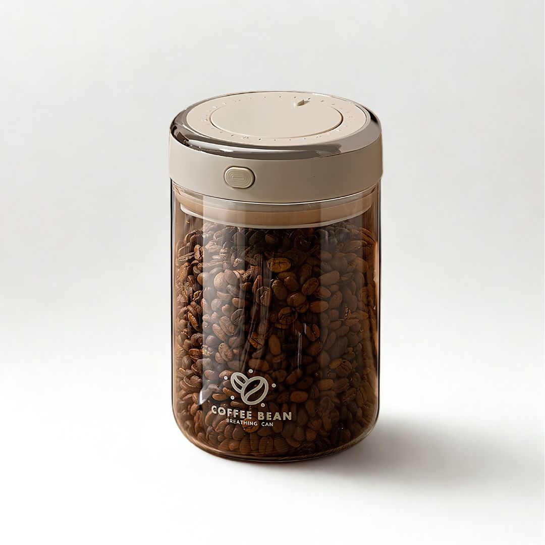 frasco-vidrio-borosilicato-cafe-1100ml Frasco de vidrio para café fresco con válvula de doble modo y sellado hermético 1100ml